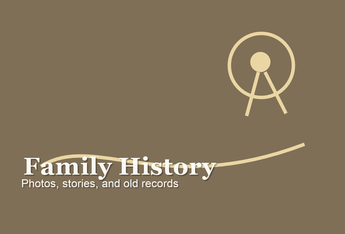 Old family photo album and handwritten notes
