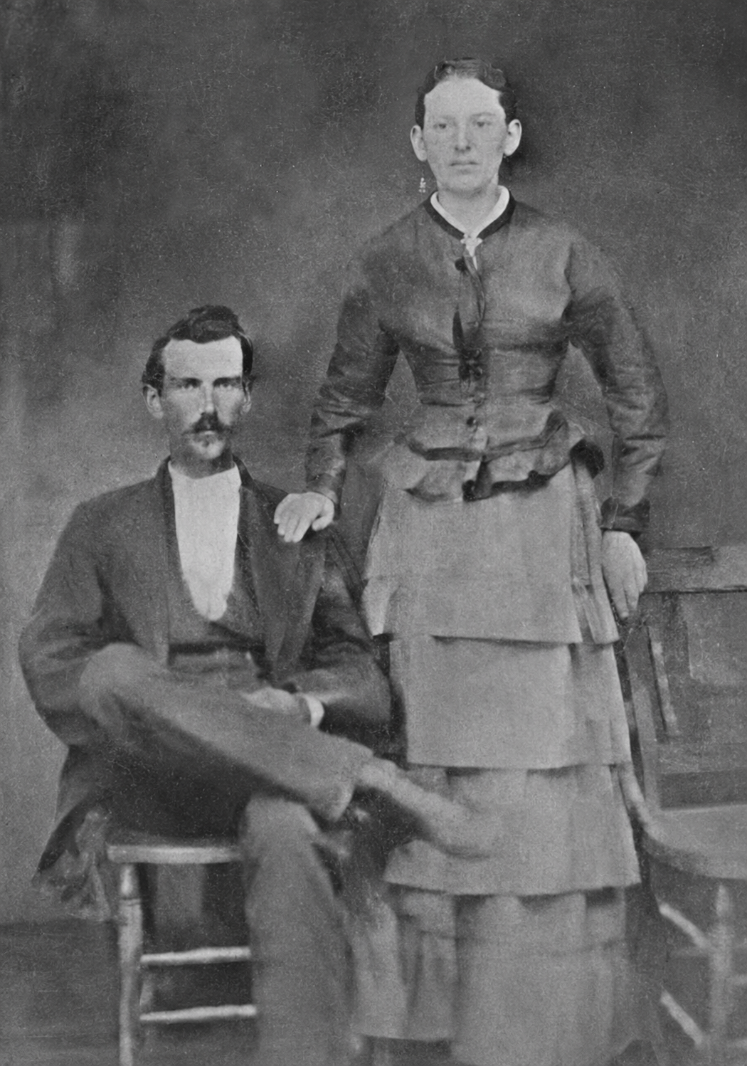 Early portrait of James Woodrow and Margaret Mossella Latham Mooney